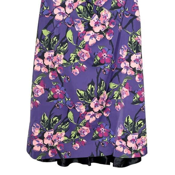Karen Millen Purple Floral Halter Dress US 10 NWT - Picture 13 of 14